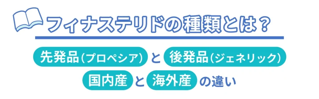 フィナステリドの種類とは